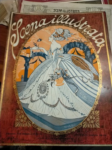 Scena illustrata ottobre - scena,