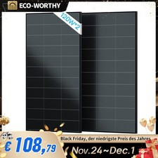 Pannello Solare 240W Full Black Pannello Solare Nero Monocristallino per Kit Pannello Solare