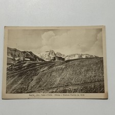 AQUILA GRAN SASSO D'ITALIA ALBERGO E STAZIONE FUNIVIA  CARTOLINA SPEDITA 1943