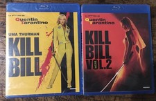 KILL BILL 1 & 2 ... UMA THURMAN, QUENTIN TARANTINO ... LOT 2 BLU-RAY