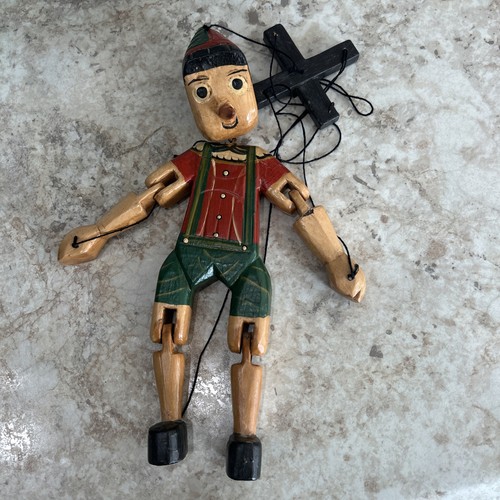 Pupazzo legno vintage - in,