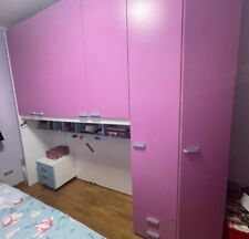 Cameretta bambini ragazza completa  comò, letto, comodino, scrivania e sedia 