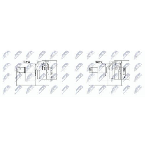 Nty set giunto albero - 2x,