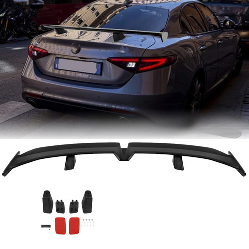 Matte black rear trunk - matte,