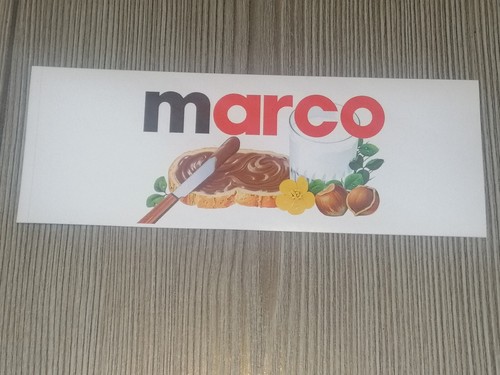 Adesivo nutella originale nome - originale,