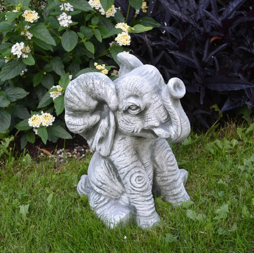 Elefante statua pietra - statua, h.28