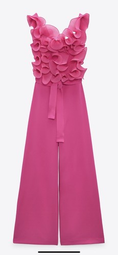 Tuta zara rosa fucsia - zara, 100%