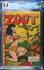 Zoot Comics 14 Fox Features 1948 Matt Baker copertina e arte SOTI CGC 3,5 OWW!!