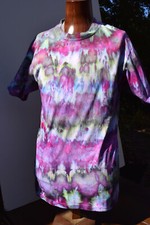T-shirt fatta a mano Ice Dye