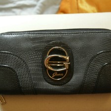 Portafoglio Donna Guess nero usato 