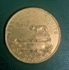 ROMA MEDAGLIA IN BRONZO DORATO PRO MINORENNI ESPOSIZIONI RIUNITE 1911 CVMA