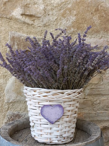 Centrotavola con lavanda - con,