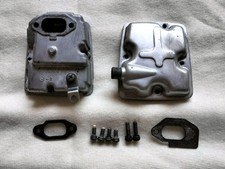 Marmitta SCARICO KAWASAKI TG 33 USATO ORIGINALE + GUARNIZIONI VITI 