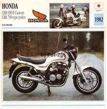 Fiche Moto : HONDA CBX 650 E
