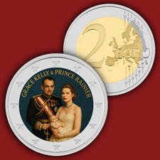 Moneta da 2 euro Grace Kelly &