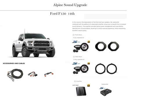 Kit alpine linea per - kit, ford