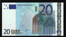 OLANDA BANCONOTA 20 EURO "P"