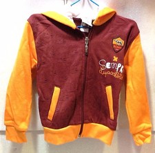AS ROMA FELPA CON CAPPUCCIO