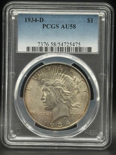 1934 dollaro della pace pcgs - d,