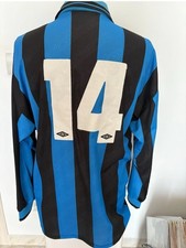 Maglia Calcio Shirt Match Worn Inter Serie A Umbro N. 14 Anno 1994 1995