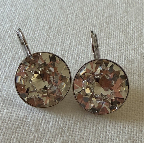 Orecchini swarovski tondi - orecchini,