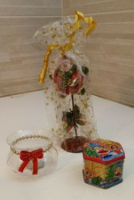 IDEA REGALO 2 CANDELE BABBO NATALE  + 1 PORTA CANDELA IN OMAGGIO  NAT 7(S25)