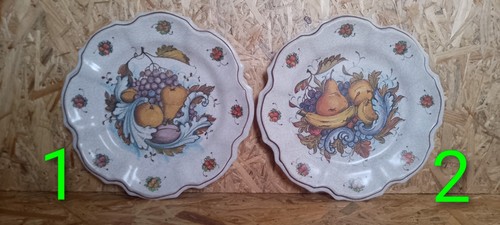 Coppia piatti decorativi - , da