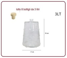 lotto 8 bottiglie da 3 lt 24