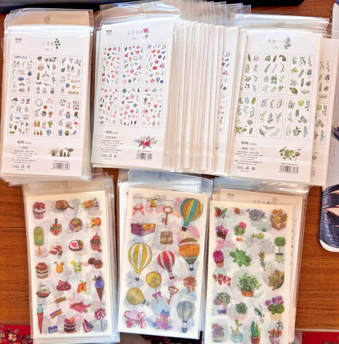 Set fogli adesivi carta - 6,