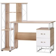 HOMCOM Scrivania Bianca in