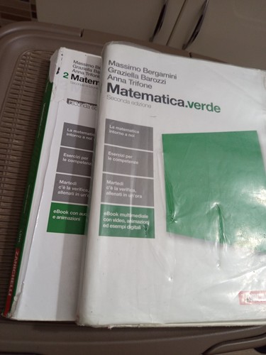 Libro matematica verde volume - libro,