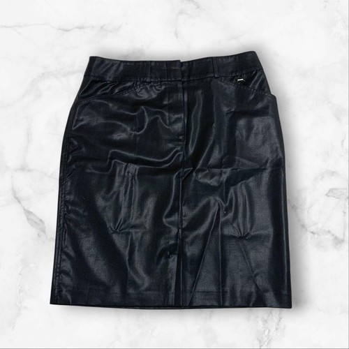 Gonna chanel vintage pelle - chanel,