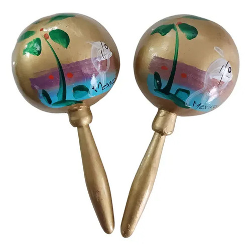 Maracas legno messicano