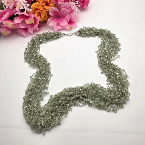 Collana multifilo perline