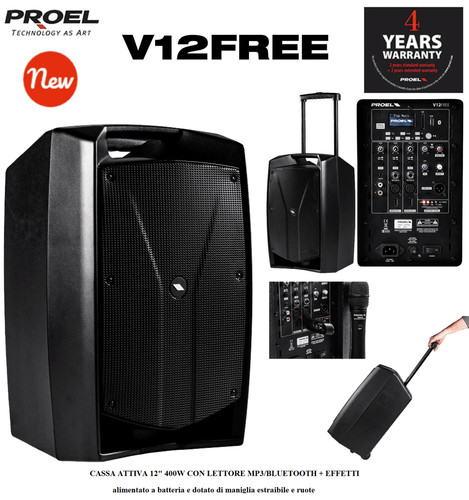 Proel v12free cassa attiva - proel, 12"