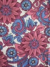 BELLISSIMA COPPIA DI TENDE FLOREALI VINTAGE LUNGHE ANNI 70