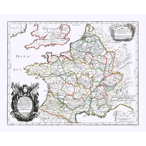 Mappa storica francia - -,