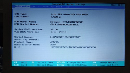 Scheda madre acer aspire one - scheda,