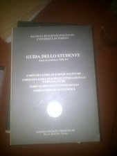 LIBRO GUIDA DELLO STUDENTE ANNO ACCADEMICO 1998-1999 SCIENZE POLITICHE 