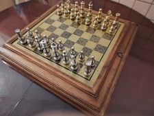Scacchiera  Antica In Legno