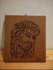 Pirografia Su Legno 27 Cm X 31 Cm