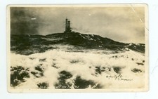 IN UNA TEMPESTA AL LARGO DELLE AZZORRE-US NAVY-MILITARY-MOSER 1911-RPPC-AZO--(#111-6)