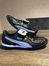 Scarpe da calcio Puma King nere Astroturf taglia UK taglia 11
