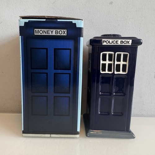 Ceramic london police box coin - ceramic,