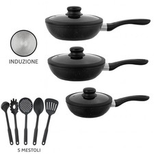 Set Padelle Induzione Pietra