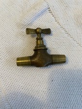 Rubinetto vintage in ottone a farfalla d’epoca industriale idraulica arredamento