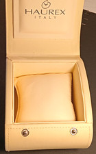 HAUREX ITALY - SCATOLA PER OROLOGIO-VINTAGE-CON GARANZIA -RARE WATCH BOX-CASE