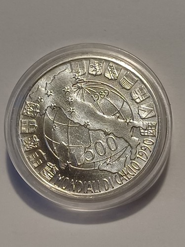 500 lire argento fdc - lire, 1990