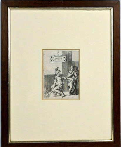 Stampa antica giulio bonasone - antica,