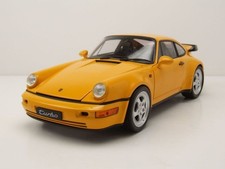 Porsche 911 (964) Turbo giallo modellino auto 1:18 Welly